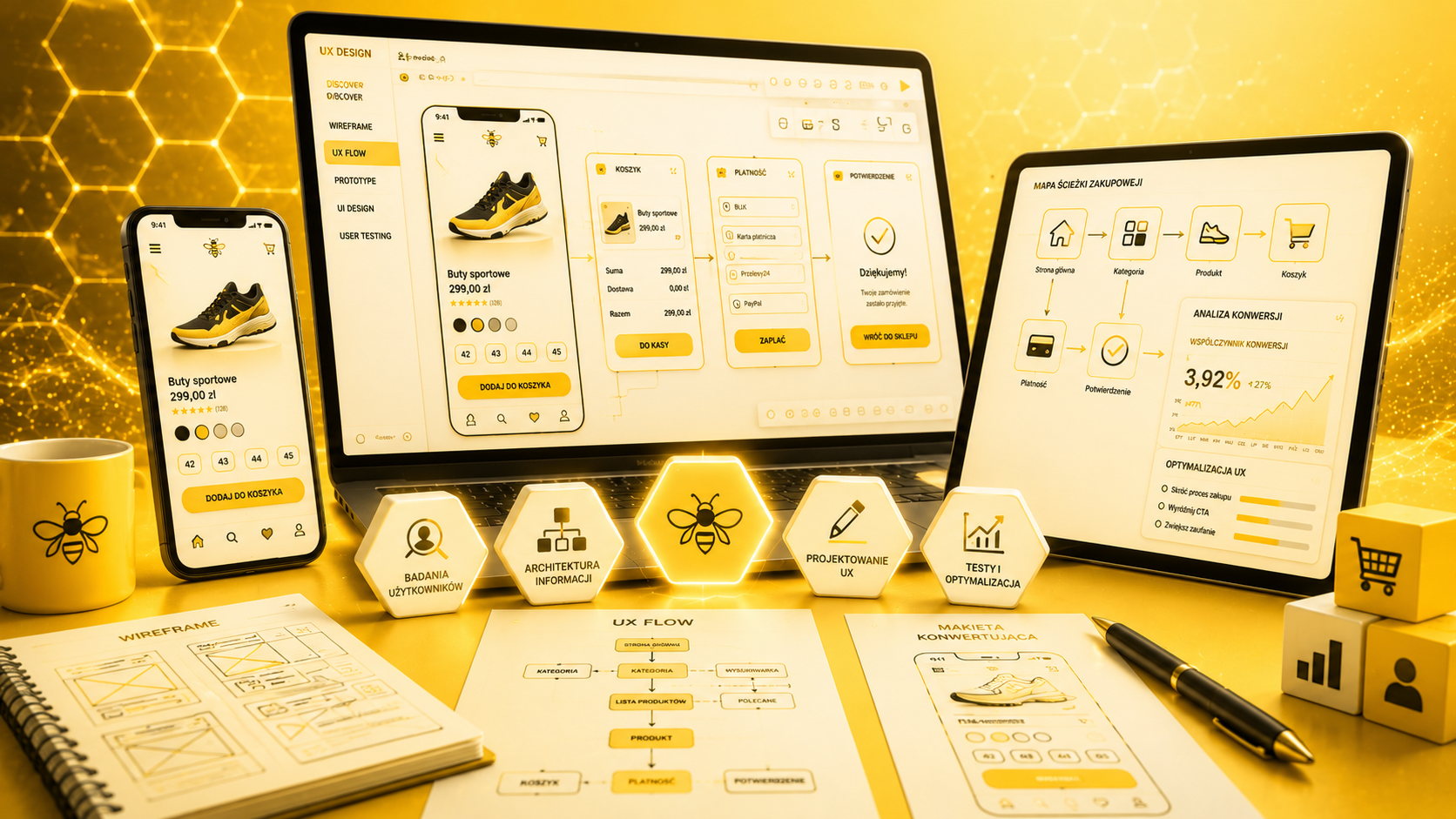 Projekt graficzny i UX strony internetowej